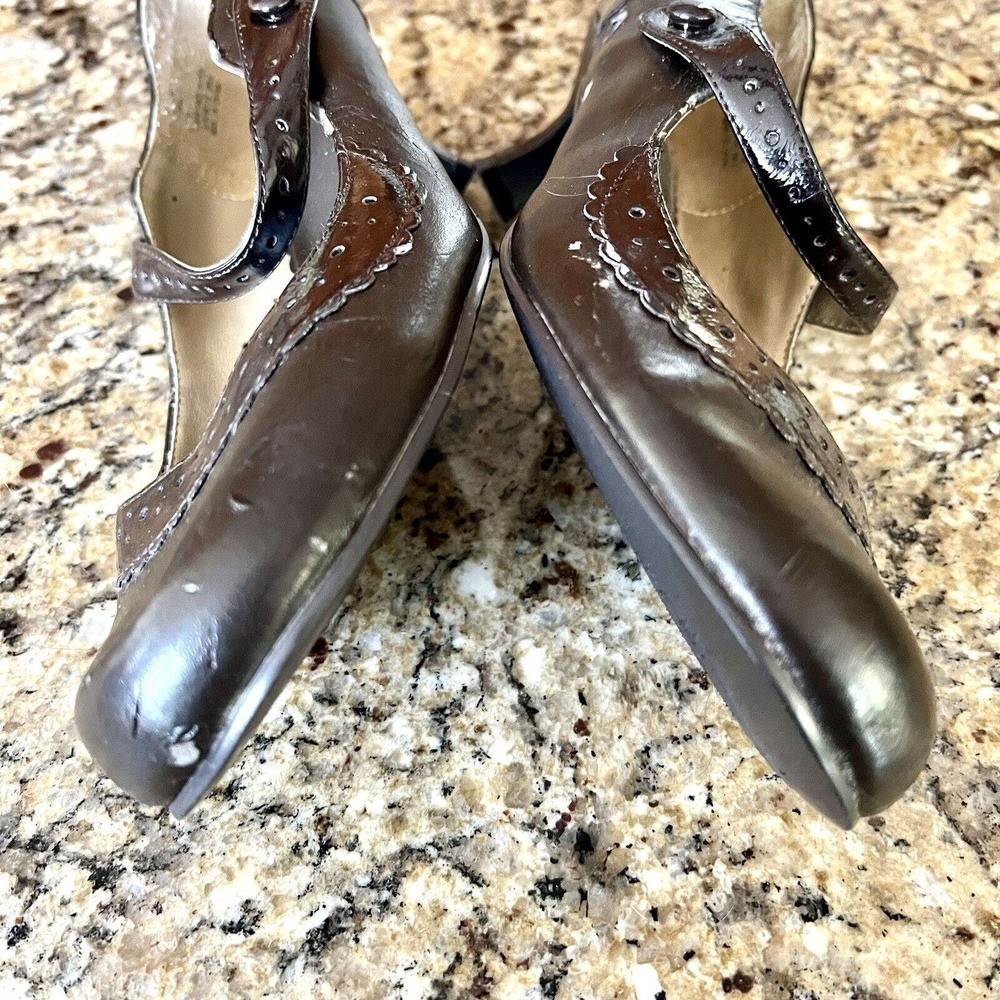 MADDEN GIRL {Size 8} Chocolate Brown Kitten Heels Mary Jane Buckle Round Toe - Picture 15 of 16